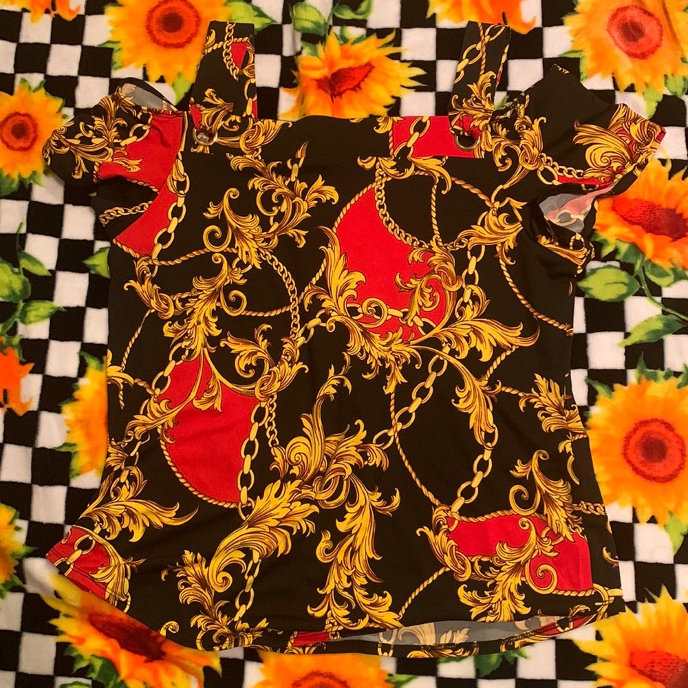 Asian inspired tank\off the shoulder